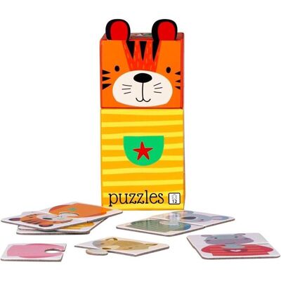 Barbo Toys Puzzle pour enfants 6 puzzles de 2 animaux (2 pièces) - Publicité Barbo Toys Puzzle pour enfants 6 puzzles de 2 animaux (2 pièces) - Publicité