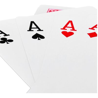 Relaxdays Cartes Géantes - 2 Jeux pour Poker & Plus - Publicité Relaxdays Cartes Géantes - 2 Jeux pour Poker & Plus - Publicité