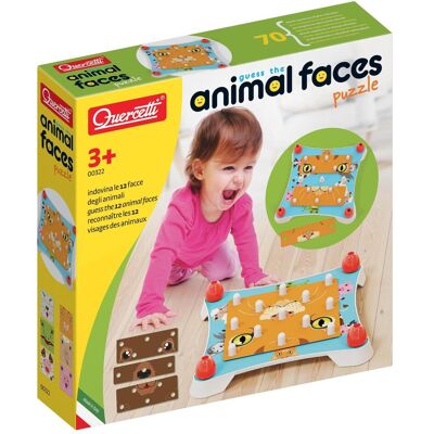 Quercetti Devinez La Face De L'animal 12 Animaux Puzzle éducatif - Publicité Quercetti Devinez La Face De L'animal 12 Animaux Puzzle éducatif - Publicité