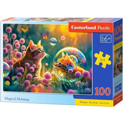 Puzzle Castorland Matin Magique - 100 Pièces - Publicité Puzzle Castorland Matin Magique - 100 Pièces - Publicité