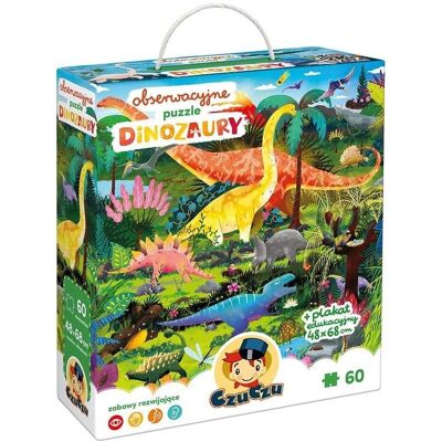 Puzzle de Dinosaures Czuczu - 60 Pièces, Observation, Bright Junior - Publicité Puzzle de Dinosaures Czuczu - 60 Pièces, Observation, Bright Junior - Publicité
