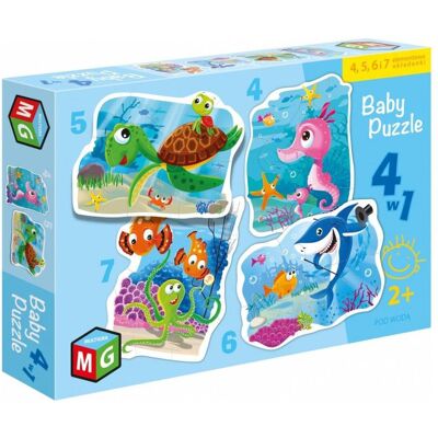 Alexander puzzle 4w1 bébé pod wodą (4 pièces) - Publicité Alexander puzzle 4w1 bébé pod wodą (4 pièces) - Publicité
