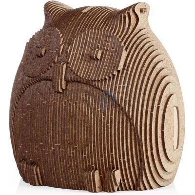 Eco Wood Art, Tirelire, Wooden Coin-Bank puzzle - Hibou - Publicité Eco Wood Art, Tirelire, Wooden Coin-Bank puzzle - Hibou - Publicité