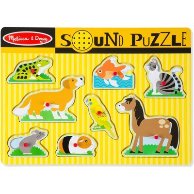Puzzle sonore en bois Melissa & Doug - Animaux - Publicité Puzzle sonore en bois Melissa & Doug - Animaux - Publicité