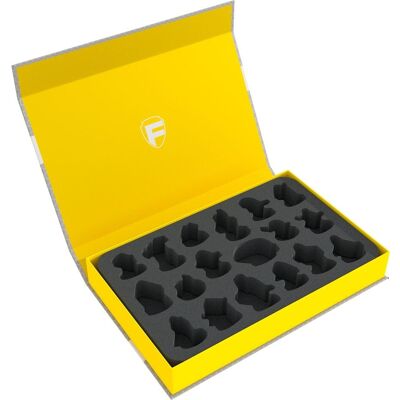 Feldherr HSMB040P09 - Boîte magnétique jaune pour miniatures de jeu de société Gloomhaven (Carton, Matières plastiques, Mousse) - Publicité Feldherr HSMB040P09 - Boîte magnétique jaune pour miniatures de jeu de société Gloomhaven (Carton, Matières plastiques, Mousse) - Publicité