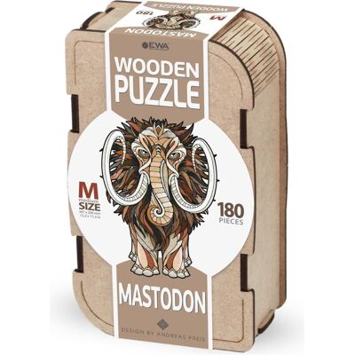 Eco Wood Art Puzzle en bois M - Mammouth (dans une boîte en bois de 180 pièces) (180 pièces) - Publicité Eco Wood Art Puzzle en bois M - Mammouth (dans une boîte en bois de 180 pièces) (180 pièces) - Publicité