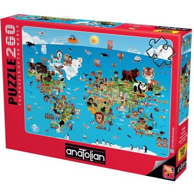 LatestBuy Boîte à Jouets Carte du Monde Puzzle 260 pièces - Puzzle - Publicité LatestBuy Boîte à Jouets Carte du Monde Puzzle 260 pièces - Puzzle - Publicité