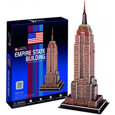 Cubicfun Jeu de puzzle 3D Empire State Building (39 pièces) - Publicité Cubicfun Jeu de puzzle 3D Empire State Building (39 pièces) - Publicité