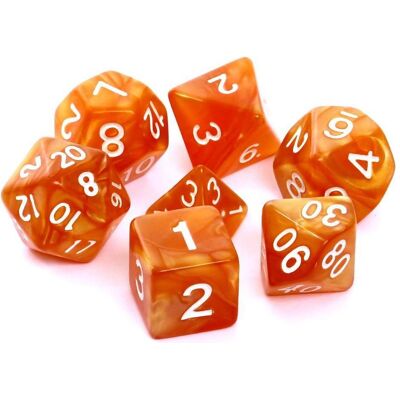 Rebel Jeu de dés RPG - Pearl - Dark Geltona - Publicité Rebel Jeu de dés RPG - Pearl - Dark Geltona - Publicité