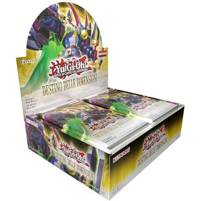 Konami Yu-Gi-Oh! Box 24 buste: Doom of Dimensions ITA (Italien, Pack de boosters) - Publicité Konami Yu-Gi-Oh! Box 24 buste: Doom of Dimensions ITA (Italien, Pack de boosters) - Publicité