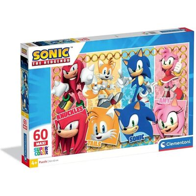 Puzzle de 60 pièces Sonic de Clementoni - Jeu éducatif pour enfants - Publicité Puzzle de 60 pièces Sonic de Clementoni - Jeu éducatif pour enfants - Publicité