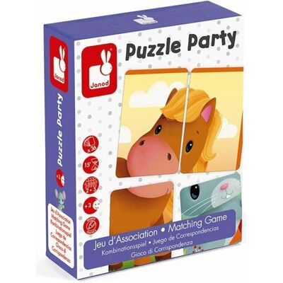 Janod Quartet Animaux - Jeu de Puzzle - Publicité Janod Quartet Animaux - Jeu de Puzzle - Publicité
