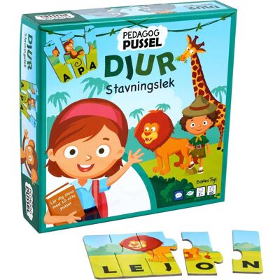 Barbo Toys Barbo Classic Pedagog Pussel Djur Stavningslek (SE) (10 pièces) - Publicité Barbo Toys Barbo Classic Pedagog Pussel Djur Stavningslek (SE) (10 pièces) - Publicité