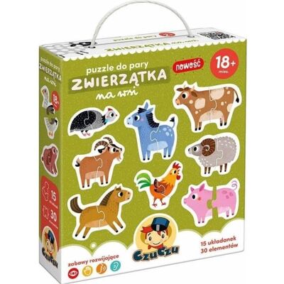 Puzzle Animaux de Ferme Czuczu - 15x2 pièces - Publicité Puzzle Animaux de Ferme Czuczu - 15x2 pièces - Publicité