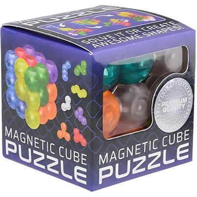 Johntoy Cube Puzzle Magnétique - 7 Pièces - Jouet - 6x6 cm - Plastique - Multicolore - Publicité Johntoy Cube Puzzle Magnétique - 7 Pièces - Jouet - 6x6 cm - Plastique - Multicolore - Publicité