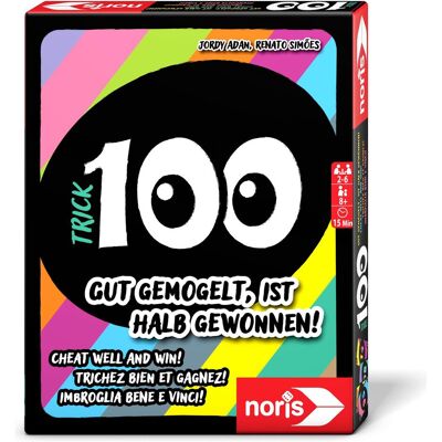 Noris Jeu de cartes Trick 100 (Allemand, Anglais, Français, Italien, 2 - 6 Joueur) - Publicité Noris Jeu de cartes Trick 100 (Allemand, Anglais, Français, Italien, 2 - 6 Joueur) - Publicité