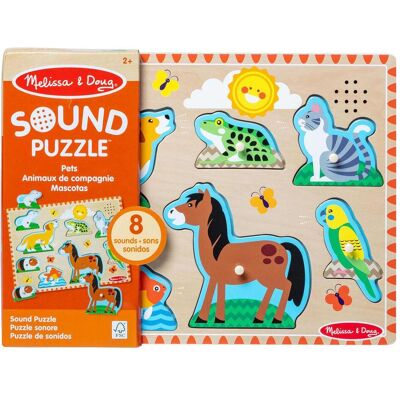 Melissa & Doug MELISSA Pets Sound Puzzle (8 pièces) - Publicité Melissa & Doug MELISSA Pets Sound Puzzle (8 pièces) - Publicité