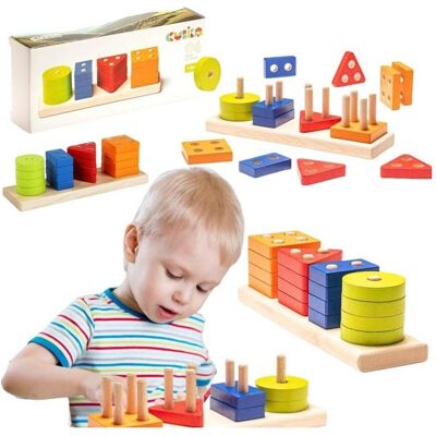 Cubika 15337 Jouet de tri en bois - Produit éducatif - Publicité Cubika 15337 Jouet de tri en bois - Produit éducatif - Publicité