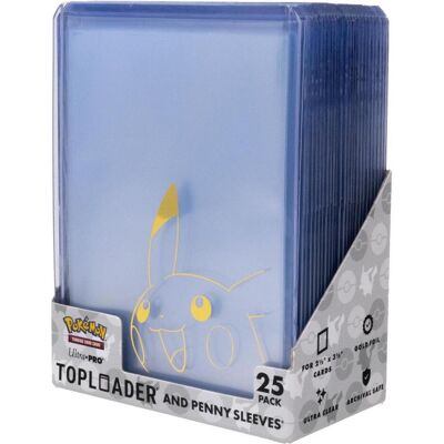 Ultra Pro Pokémon - Pikachu Toploader & Penny Sleeves Bundle (25) - Publicité Ultra Pro Pokémon - Pikachu Toploader & Penny Sleeves Bundle (25) - Publicité