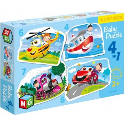 Alexander Puzzle Bébé 4en1 Véhicules (4 pièces) - Publicité Alexander Puzzle Bébé 4en1 Véhicules (4 pièces) - Publicité