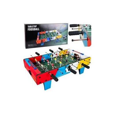 Lean Toys Mini-Tischfussball-Geschicklichkeitsspiel, Tischfussball mit 2 Bällen, 69 cm - Publicité Lean Toys Mini-Tischfussball-Geschicklichkeitsspiel, Tischfussball mit 2 Bällen, 69 cm - Publicité