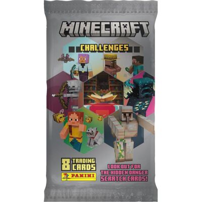 Panini - Minecraft Challenges - Booster Pack (PAN1544) (Allemand, Pack de boosters) - Publicité Panini - Minecraft Challenges - Booster Pack (PAN1544) (Allemand, Pack de boosters) - Publicité