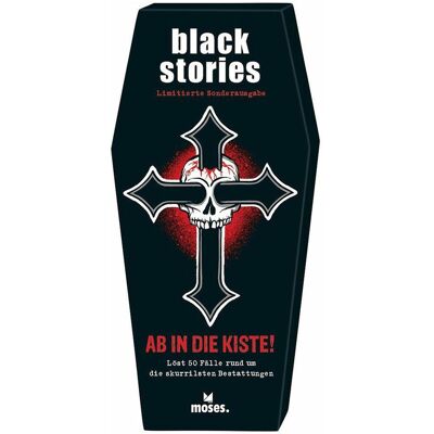 Moses black stories Ab in die Kiste! (Allemand, 2 - 10 Joueur) - Publicité Moses black stories Ab in die Kiste! (Allemand, 2 - 10 Joueur) - Publicité
