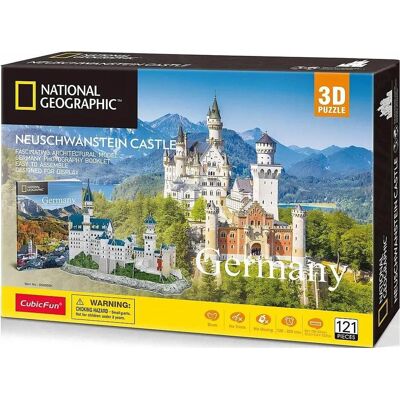 Puzzle 3D Château Neuschwanstein - Cubicfun - 121 Pièces - Publicité Puzzle 3D Château Neuschwanstein - Cubicfun - 121 Pièces - Publicité