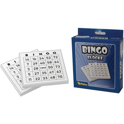 Philos Bingoblöcke, 2 Stück mit je 100 Blatt (Allemand, Anglais, Français, Italien, 2 - 5 Joueur) - Publicité Philos Bingoblöcke, 2 Stück mit je 100 Blatt (Allemand, Anglais, Français, Italien, 2 - 5 Joueur) - Publicité