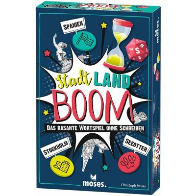 moses. Verlag GmbH Stadt Land Boom! - Jeu de société - Publicité moses. Verlag GmbH Stadt Land Boom! - Jeu de société - Publicité