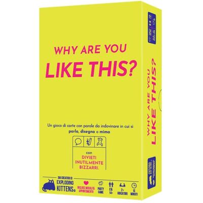 Asmodée Asmodee Why Are You Like This, Brettspiel, Party Game, 14+ Jahre, 2+ Spieler italienische Ausgabe (Italien, 2 Joueur) - Publicité Asmodée Asmodee Why Are You Like This, Brettspiel, Party Game, 14+ Jahre, 2+ Spieler italienische Ausgabe (Italien, 2 Joueur) - Publicité