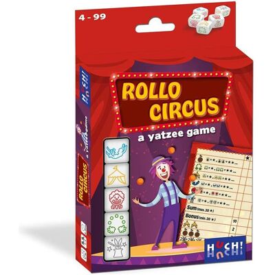 Asmodée Rollo Yatzee - Jeu de dés du cirque - Publicité Asmodée Rollo Yatzee - Jeu de dés du cirque - Publicité