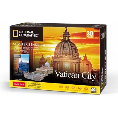Cubic Fun - Puzzle 3D Basilique Saint Pierre 101 pièces - Publicité Cubic Fun - Puzzle 3D Basilique Saint Pierre 101 pièces - Publicité