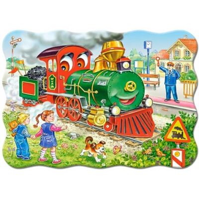 Castorland Green Locomotive, puzzle 30 pièces (30 pièces) - Publicité Castorland Green Locomotive, puzzle 30 pièces (30 pièces) - Publicité