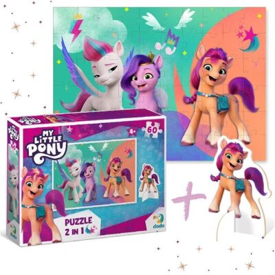 Dodo Puzzle 60 Mein kleines Pony mit Charakterfigur (60 pièces) - Publicité Dodo Puzzle 60 Mein kleines Pony mit Charakterfigur (60 pièces) - Publicité