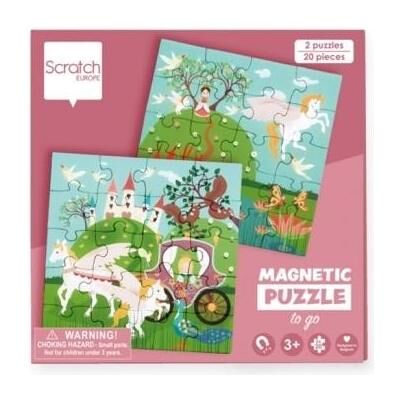 Puzzle Magnétique Princesse de Scratch - Jeu de Voyage - Publicité Puzzle Magnétique Princesse de Scratch - Jeu de Voyage - Publicité