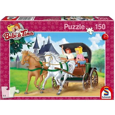 Schmidt Spiele - Bibi & Tina Kutschfahrt - 150 pièces - Puzzle - Publicité Schmidt Spiele - Bibi & Tina Kutschfahrt - 150 pièces - Puzzle - Publicité