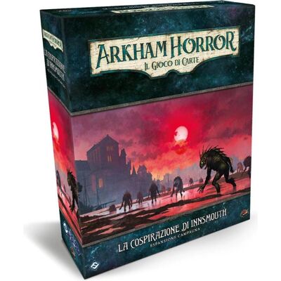 Asmodée Arkham Horror LCG - La conspiration d'Innsmouth : extension de campagne (Italien, 1 - 4 Joueur) - Publicité Asmodée Arkham Horror LCG - La conspiration d'Innsmouth : extension de campagne (Italien, 1 - 4 Joueur) - Publicité