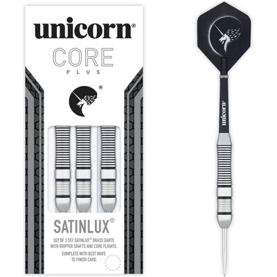 Unicorn Core Plus Satinlux - 26 g Fléchettes en acier - Publicité Unicorn Core Plus Satinlux - 26 g Fléchettes en acier - Publicité