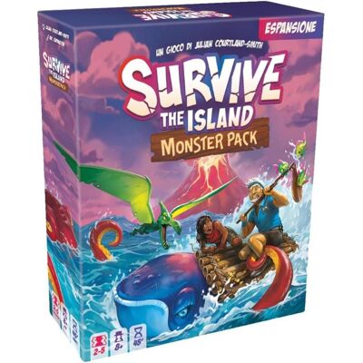 Asmodée Survive The Island - Monster Pack Expansion: Ed. Italiana (Italien) - Publicité Asmodée Survive The Island - Monster Pack Expansion: Ed. Italiana (Italien) - Publicité