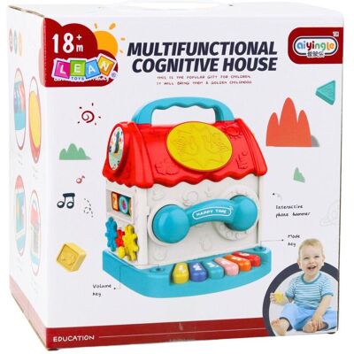 Lean Toys Leantoys Interaktives Sortierhaus mit Sound - Publicité Lean Toys Leantoys Interaktives Sortierhaus mit Sound - Publicité
