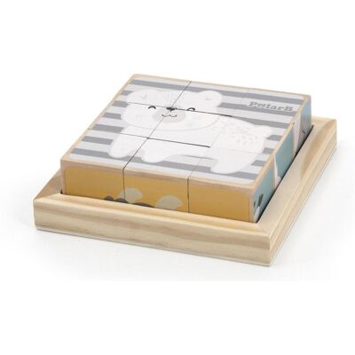 Puzzle en Bois Animaux PolarB - 6 Variantes - 18M+ - Publicité Puzzle en Bois Animaux PolarB - 6 Variantes - 18M+ - Publicité