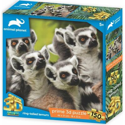 PRiME Tierplanet Puzzle 3D de Lémur - Divertissement Éducatif - Publicité PRiME Tierplanet Puzzle 3D de Lémur - Divertissement Éducatif - Publicité