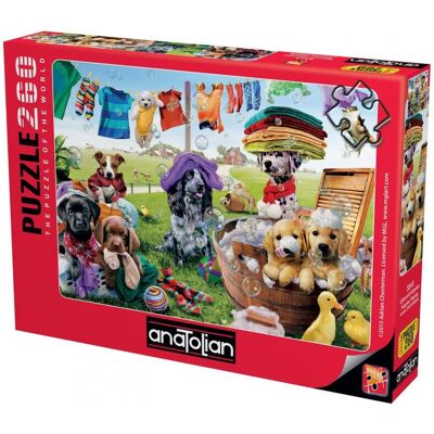 Anatolian 3313 puzzle de 260XL pcs. Laundry Time par Adrian Chesterman 12-99 (260 pièces) - Publicité Anatolian 3313 puzzle de 260XL pcs. Laundry Time par Adrian Chesterman 12-99 (260 pièces) - Publicité