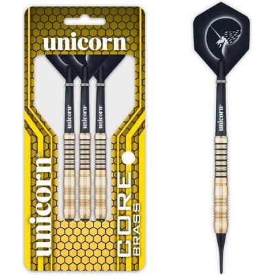 Unicorn Core Brass fléchettes souples 1 jeu (18 g) - Publicité Unicorn Core Brass fléchettes souples 1 jeu (18 g) - Publicité