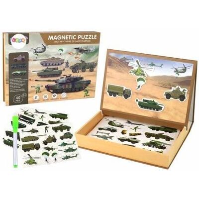 Lean Toys Magnetisches Puzzle mit Kriegsmotiv (40 pièces) - Publicité Lean Toys Magnetisches Puzzle mit Kriegsmotiv (40 pièces) - Publicité