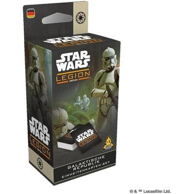 Atomic Mass Games Star Wars: Legion – Galaktische Republik Einheitenkarten-Set (Allemand, 2 Joueur) - Publicité Atomic Mass Games Star Wars: Legion – Galaktische Republik Einheitenkarten-Set (Allemand, 2 Joueur) - Publicité