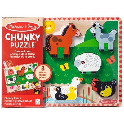Melissa & Doug Casse-tête MELISSA Farm Chunky Puzzle - Publicité Melissa & Doug Casse-tête MELISSA Farm Chunky Puzzle - Publicité