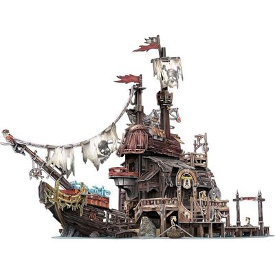 Cubic Fun Tortuga 218 Pièces Puzzle Port Pirate 3D - Publicité Cubic Fun Tortuga 218 Pièces Puzzle Port Pirate 3D - Publicité