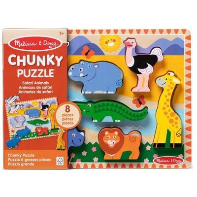 Melissa & Doug MELISSA Safari Puzzle à trous - Publicité Melissa & Doug MELISSA Safari Puzzle à trous - Publicité